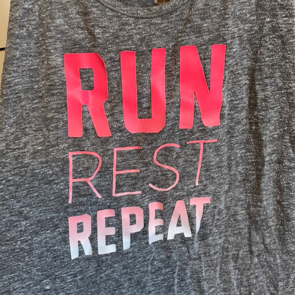 Run rest repeat tank top